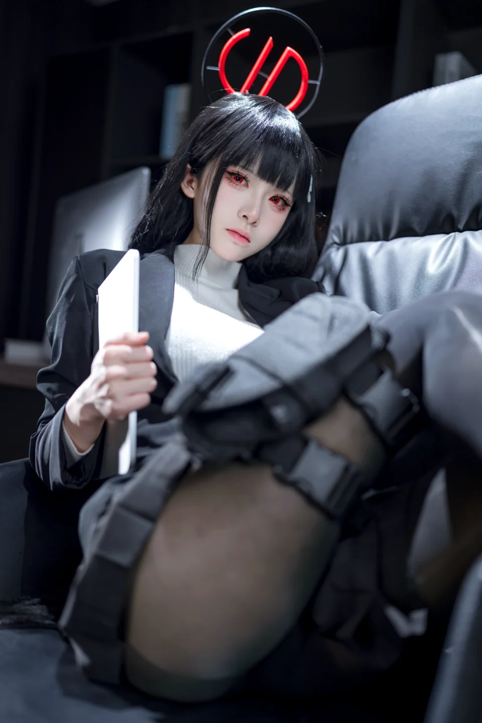 九柒喵 - No.026 蔚蓝档案 调月莉音 [64P-1.4GB] tg@simisebaisi 【丝足阁】053.webp